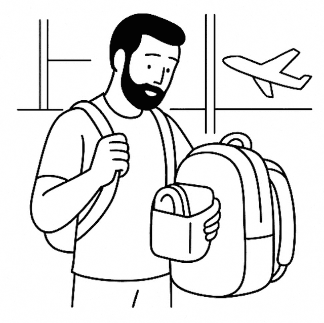 Illustration : utilisation du Pocket-Qamis en voyage